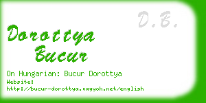 dorottya bucur business card